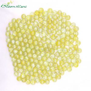 Yellow-Sesame Glass Marbles
