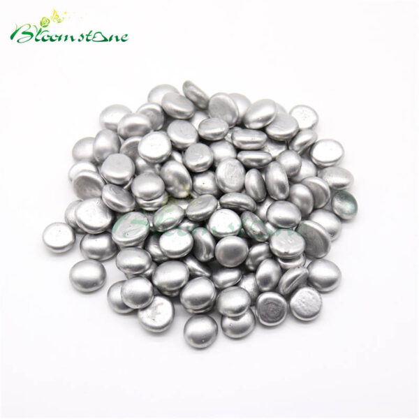 Silver Spray Colored Glass Beads