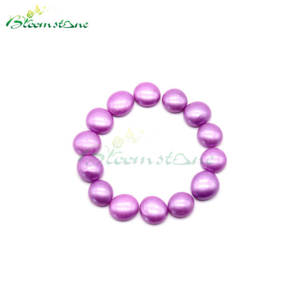 Purple Spray Colored Glass Beads