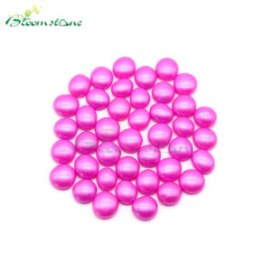 Pink Blue Spray Colored Glass Beads