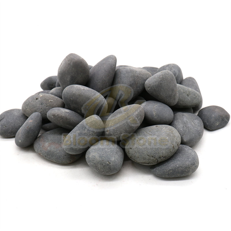 Wholesale Garden Landscaping Unpolished River Pebble Stone Black River Rocks  Stone and Small Stones Sale from China 