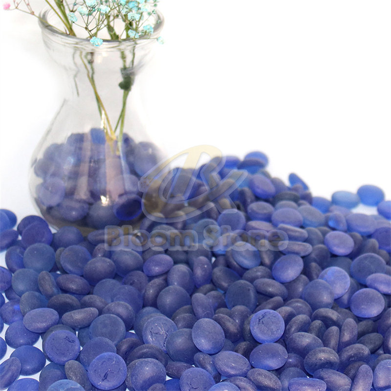 glass gems and flat glass beads