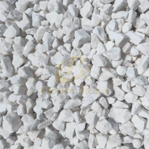 crushed snow white gravels