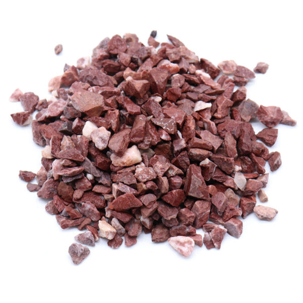 Matt Red Gravels Natural Crushed Stone for Landscaping & Decoration