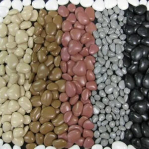 Custom Color Plastic Pebbles