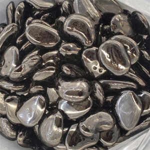 Black Glass Pebbles – Elegant Decoration for Home and Garden