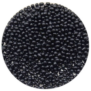 Black Small Glass Beads for Pool and Aquarium Decoration