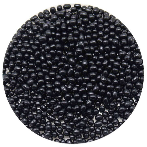 Black Small Glass Beads for Pool and Aquarium Decoration