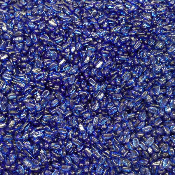 Cobalt Blue Glass Cashew – Deep Hue Decorative Glass Accent