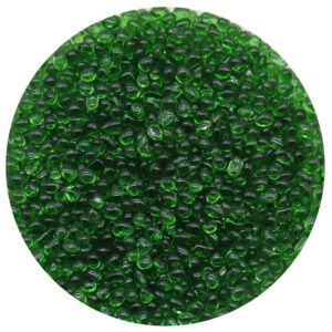 Green Small Glass Beads for Pool Finishes and Decoration