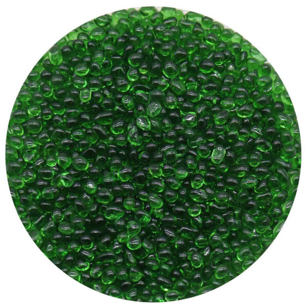 Green Small Glass Beads for Pool Finishes and Decoration