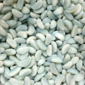 Jade Green Glass Bean for Decoration