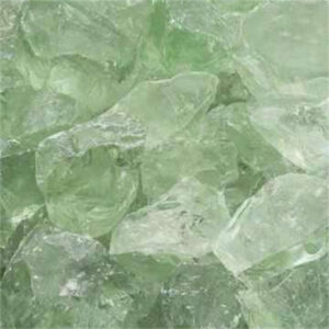 Light Green Crushed Glass Rock for Fire Pits and Decorative Projects