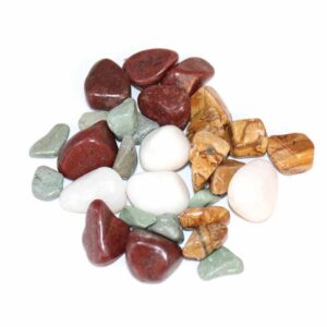 Premium mixed color polished pebble stones for landscape decoration