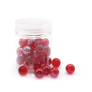 Transparent Red Glass Marbles