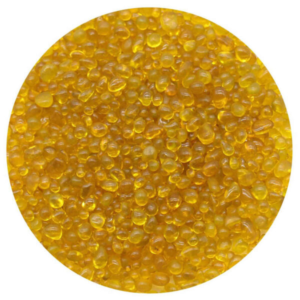 Yellow Small Glass Beads for Pool Finishes and Decorative Use