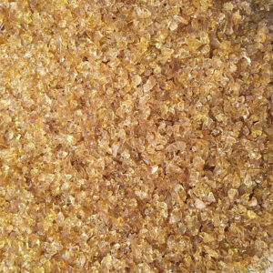 Yellow Crushed Glass Rock for Fire Pits and Decoration