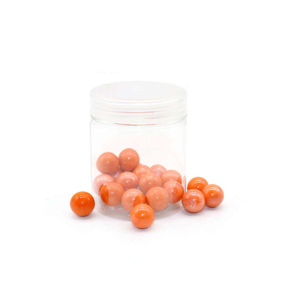 Orange Glass Marbles 16mm – Bright Decorative Marbles for Home, Aquarium, and Crafts