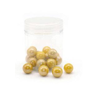 Yellow Glass Marbles 16mm for Decoration, Games, and Crafts