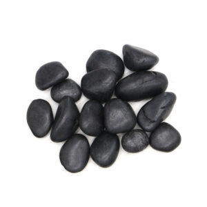 A Grade Polished Black Pebble (Standard Water Wax)