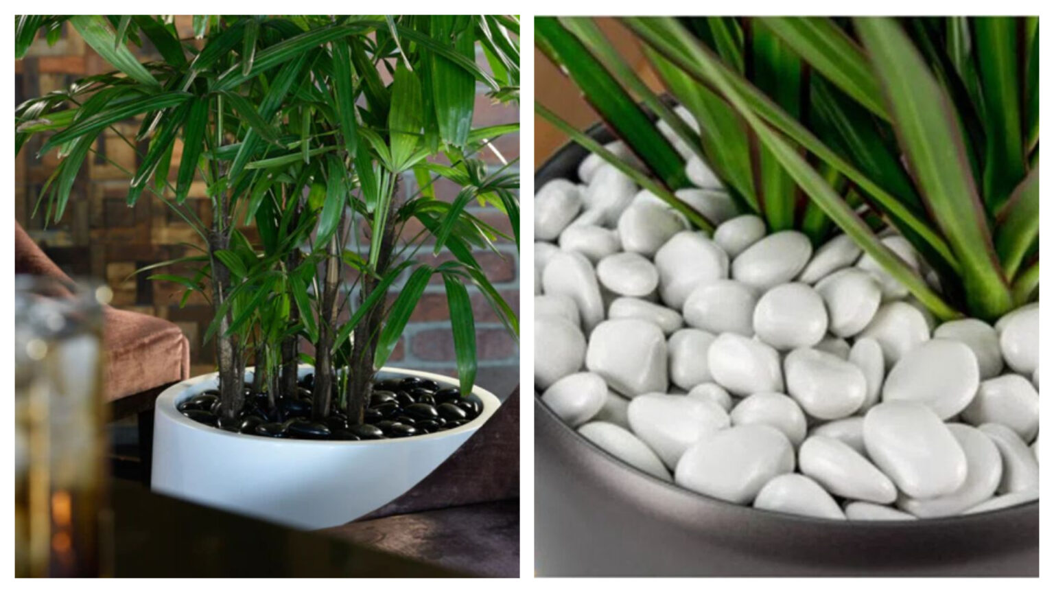 Eco-Friendly Plastic Pebbles / Poly Pebbles – Decorative Artificial ...