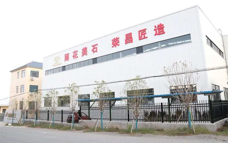 Large scale factory workshop for decorative stone and glass production