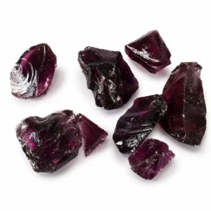 Factory wholesale deep purple glass rocks for gabion and landscape decoration