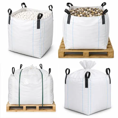 Ton Bag and Pallet Packaging for Bulk Pebbles and Gravel